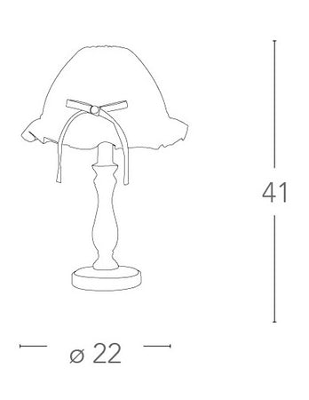 Lampada da camera in legno beige 40 watt E14