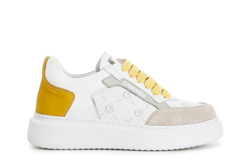 SNEAKERS MULTICOLOR IN PELLE