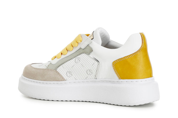 SNEAKERS MULTICOLOR IN PELLE
