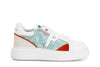 SNEAKERS IN TESSUTO E PELLE