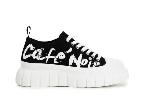 SNEAKERS ALLACCIATE IN TESSUTO CON LOGOLATERALE