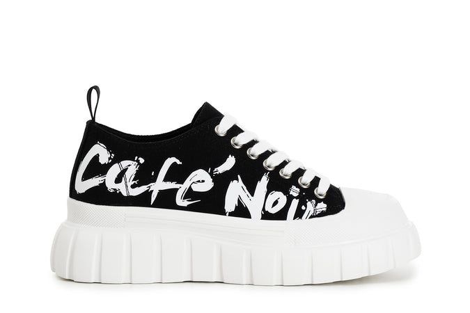 SNEAKERS ALLACCIATE IN TESSUTO CON LOGOLATERALE