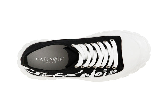 SNEAKERS ALLACCIATE IN TESSUTO CON LOGOLATERALE