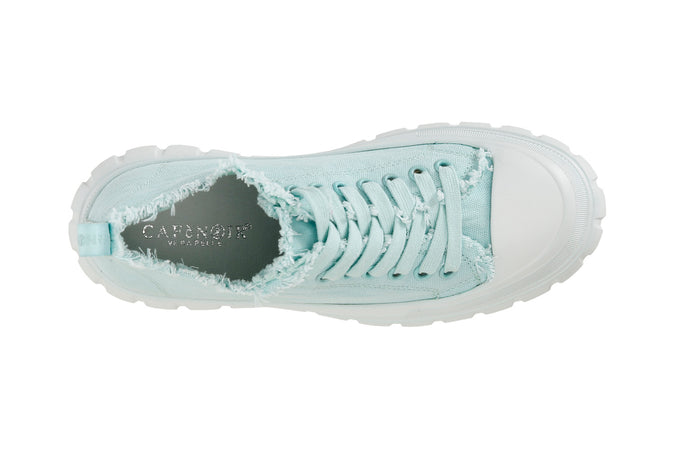 SNEAKERS ALLACCIATE IN TESSUTO CON FRANGE