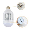 Lampadina elettro sterminatore per zanzare ed insetti zanzariera elettrica a led UV 45 mtq