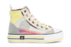 SNEAKERS MID PATCHWORK IN TESSUTO