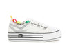 SNEAKERS IN TESSUTO E GLITTER CON FRANGE