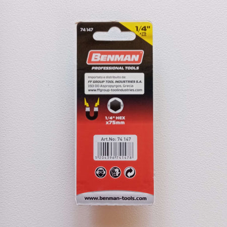 Benman 75mm porta inserto attacco esagonale