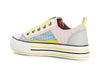 SNEAKERS PATCHWORK IN TESSUTO CON POIS
