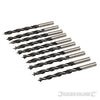 Punte con punta di centraggio e scanalatura doppia per legno Silverline 612120 silverline