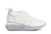 SLIP ON IN TESSUTO LUREX E PELLE