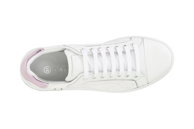 SNEAKERS IN PELLE CON LOGO