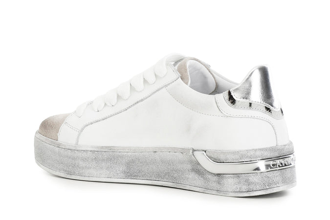 SNEAKERS IN PELLE CON DETTAGLIO LATERALE