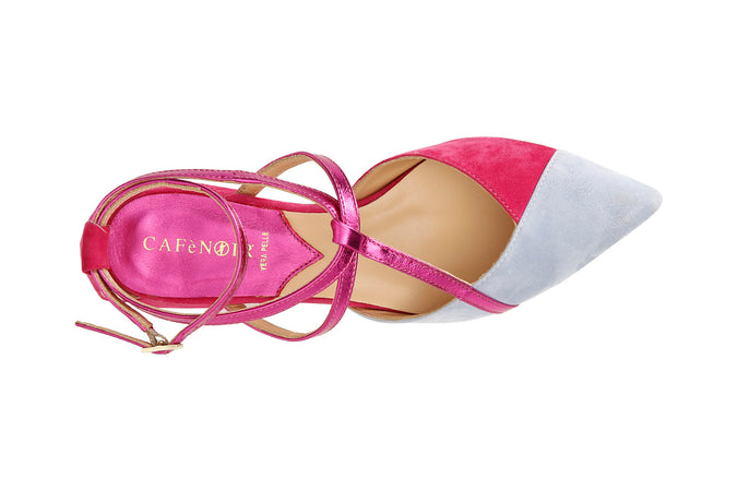 BALLERINA IN CAMOSCIO CON LACCIO E FIBBIA