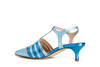 SCARPE GILDA APERTE DIETRO IN PELLE METALLIZZATA