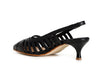 SCARPE GABBIA APERTE DIETRO IN PELLE