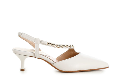SCARPE IN PELLE ASIMMETRICHE CON ACCESSORIO