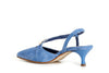 SCARPE IN PELLE SCAMOSCIATA ASIMMETRICHE CON ACCESSORIO