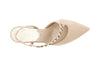 SCARPE IN PELLE SCAMOSCIATA ASIMMETRICHE CON ACCESSORIO
