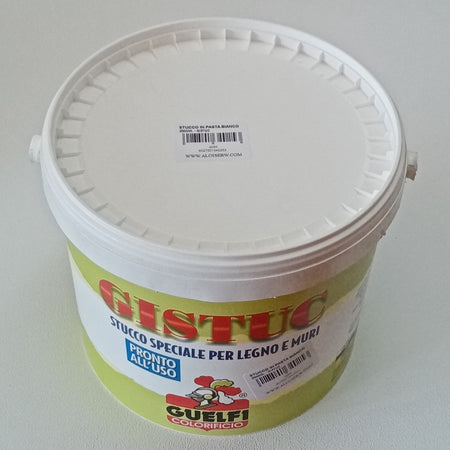 GISTUC 2,5lt stucco in pasta bianco per legno e muri