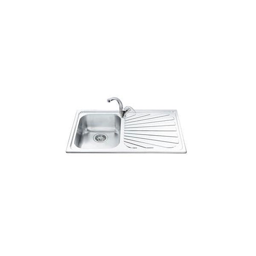Smeg Lavello Inox A Una Vasca Gocciolatoio A Destra Sp861d