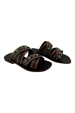 NANNI MILANO Sandali Marrone da donna