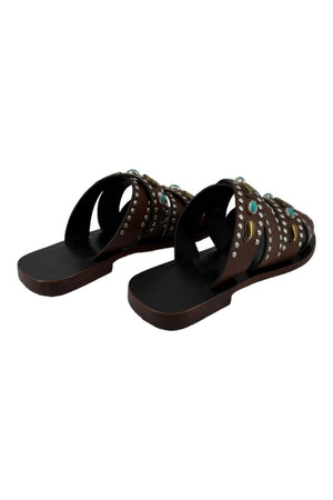 NANNI MILANO Sandali Marrone da donna