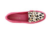 MOCASSINO IN PELLE GLITTER E CAVALLINO