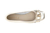 BALLERINA IN PELLE LAMINATA CON CATENA