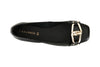BALLERINA IN PELLE LAMINATA CON CATENA