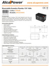 Alca Power batteria al piombo da 12V 14Ah ricaricabile per UPS e illuminazione di emergenza