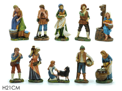 Personaggi Presepe 21cm 10 Assortimenti