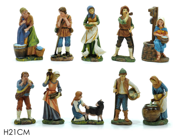 Personaggi Presepe 21cm 10 Assortimenti