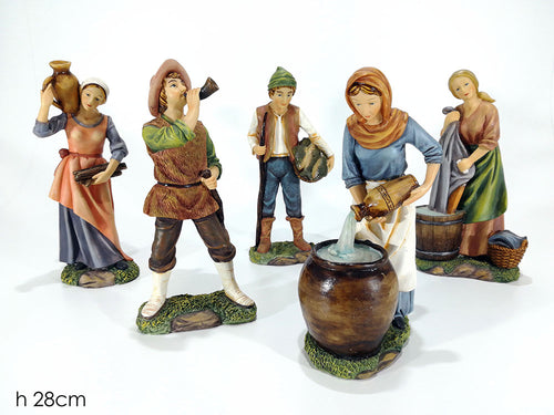 Personaggi Natalizi 28cm 5 Assortimenti