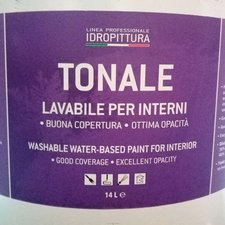 Tixe Tonale 14lt idro pittura vinilica bianca opaca lavabile interni