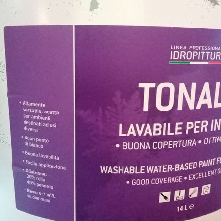 Tixe Tonale 14lt idro pittura vinilica bianca opaca lavabile interni