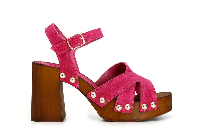 SANDALO GABBIETTA IN PELLE SCAMOSCIATA