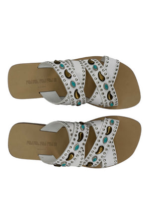 NANNI MILANO Sandali Bianco da donna
