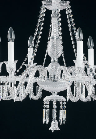 Lampadario Elegante Cristallo Decoraro Sospensione Classico E14