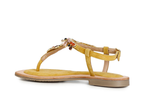 INFRADITO IN PELLE SCAMOSCIATA CON ACCESSORIO GIOIELLO
