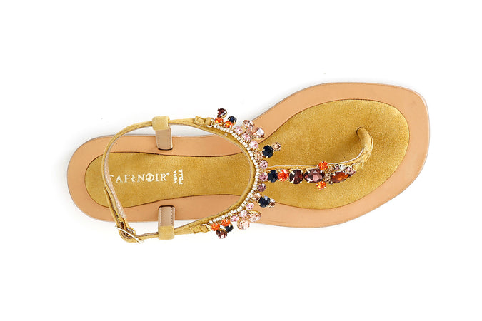 INFRADITO IN PELLE SCAMOSCIATA CON ACCESSORIO GIOIELLO
