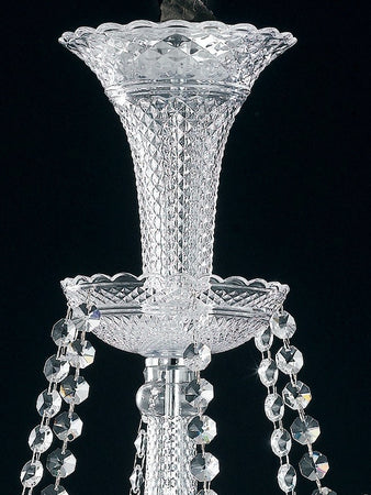 Lampadario Elegante Cristallo Decoraro Sospensione Classico E14