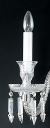 I-LOUVRE/AP2 - Applique Cristallo Decorato Lampada da Parete Classica E14