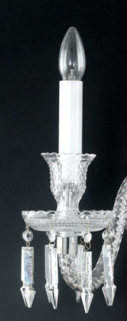 I-LOUVRE/AP2 - Applique Cristallo Decorato Lampada da Parete Classica E14