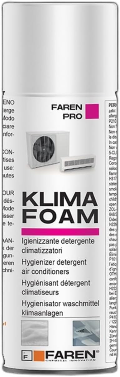 Faren KLIMA FOAM 400ml pulitore spray schiumogeno igienizzante per climatizzatori