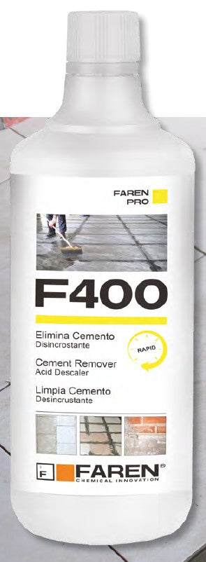Faren F400 1lt acido elimina cemento disincrostante