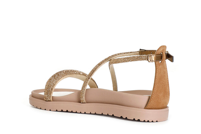 SANDALO LACCI CON STRASS