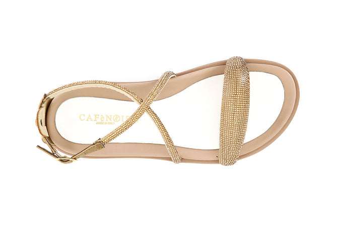 SANDALO LACCI CON STRASS