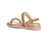 SANDALO DUE FASCE CON STRASS