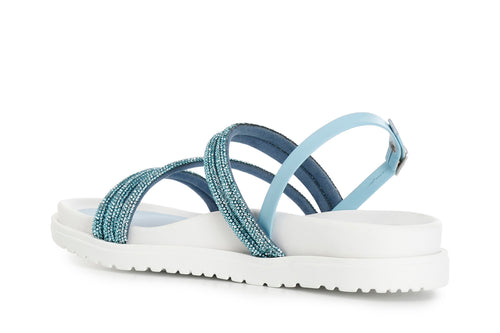 SANDALO FASCE CON STRASS